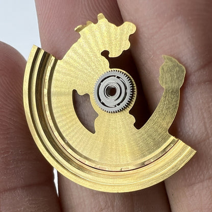 Golden Dragon carved rotor oscillating weight, designed for NH35 NH36 watch movements, boosting style and precision.