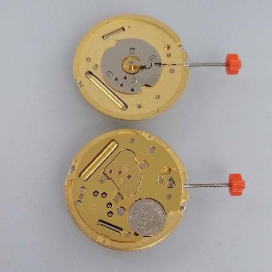 Ronda 1012 Swiss Made quartz watch movement with 2 hands for precise timekeeping.