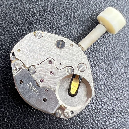 Poljot Z1656H quartz watch movement with three hands, vintage Russian watch accessory.