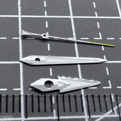 2 Sets Pack C3 Leuchtende Silber Akzent Gelber Zeigender Sekundenzeiger NH36