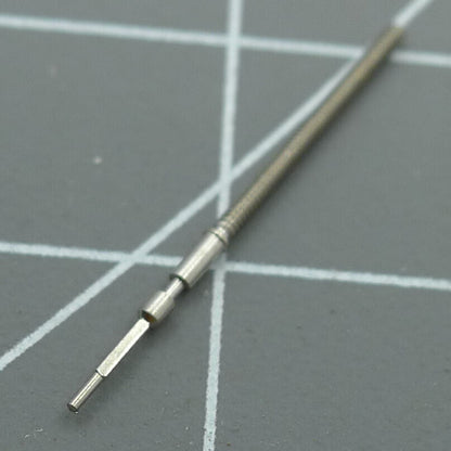 Set of 3 watch winding stems for Ronda 505, 515, 507, 517 movements, perfect for repairs.