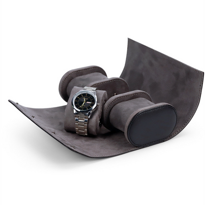 Étui de voyage en cuir à 1/2/3 emplacements pour montres, organiseur à roulettes, boîte à montres portable