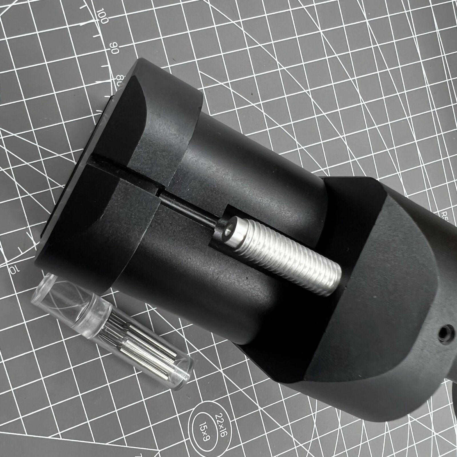 Adjust watch strap link pin remover tool, for precise bracelet chain pin removal and adjustment.