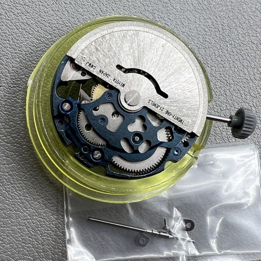 Genuine Miyota 8N24 blue hollow automatic mechanical watch movement for precise timekeeping