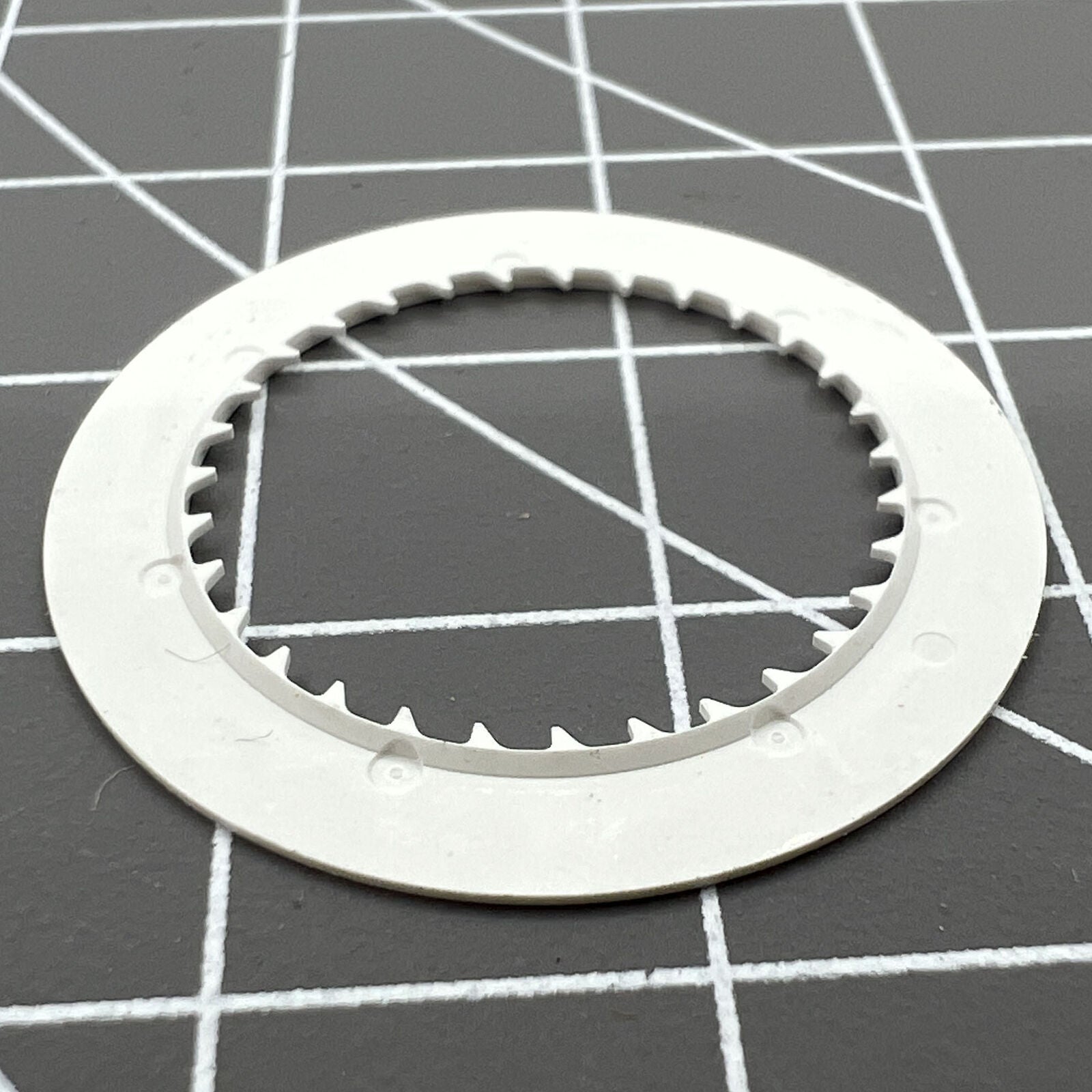 White date disk wheel for NH35/NH36 movements, displaying date at 6 o'clock, perfect for watch repairs.