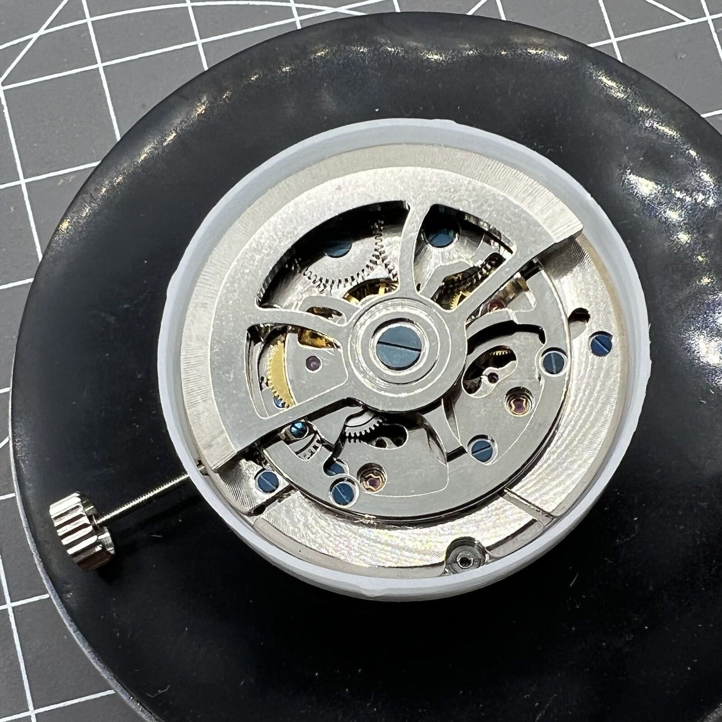 Double balance wheel watch accessory featuring TL3303 mechanical movement by Big D12 for precision timekeeping.