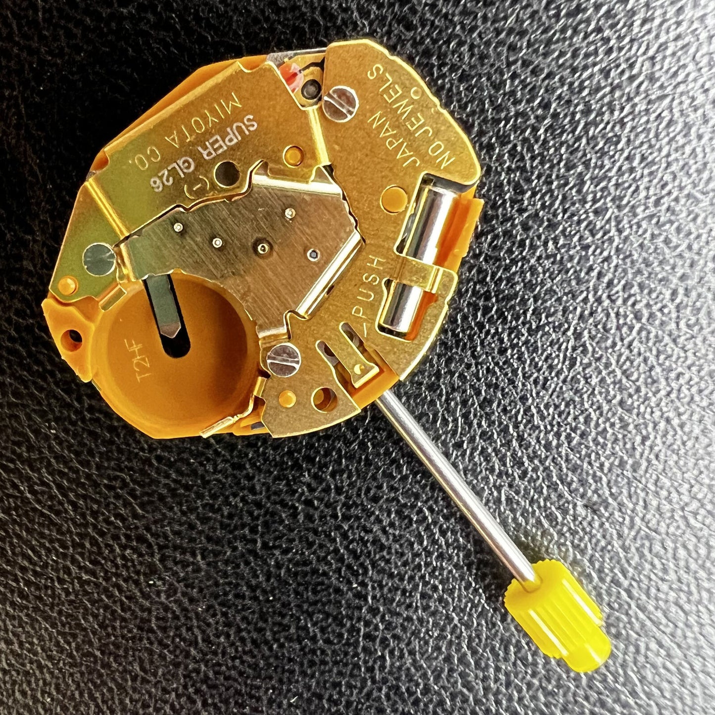 Miyota Golden GL26 quartz movement with 2 hands, precise timekeeping for watch accessories.