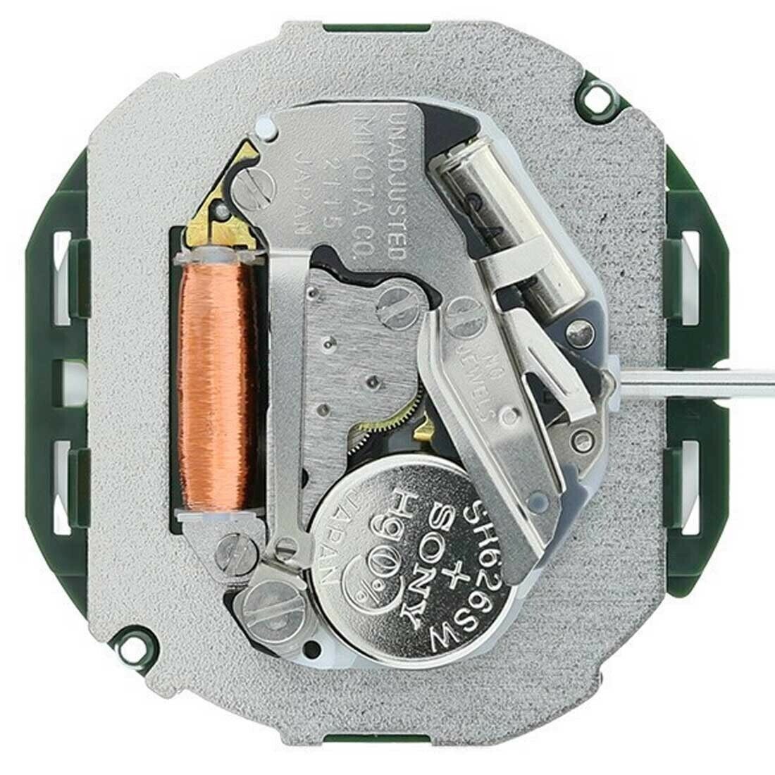 Miyota 2115 Japan Quartz Movement Date at 6