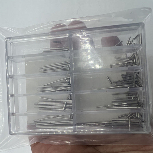 1 jeu de goupilles en acier inoxydable avec tubes pour barre de réglage de bracelet de montre