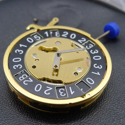 Ronda 5040B 5040.B Schwarze Scheibe Quarzuhrwerk Uhrwerk Goldenes Uhrwerk 