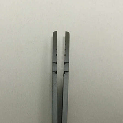 Horotec MSA12.300-14 carbon steel tweezers 110mm for precise watch hand removal and secure holding in repair tasks.