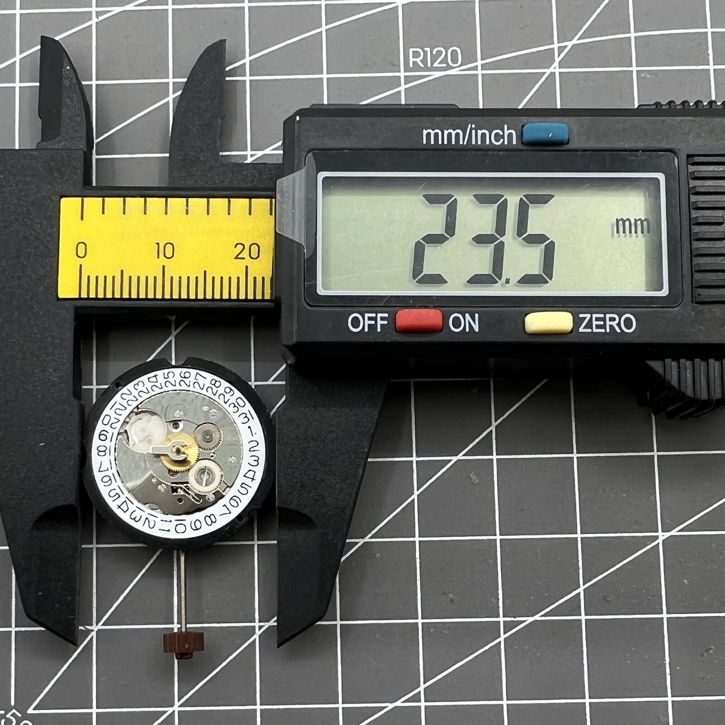 Swiss Ronda 505 24H quartz watch movement showcasing precise timekeeping for quality watch accessories.