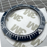 41.5mm / 32.5mm Sky Blue Bezel White Font Ceramic Watch Bezel Insert