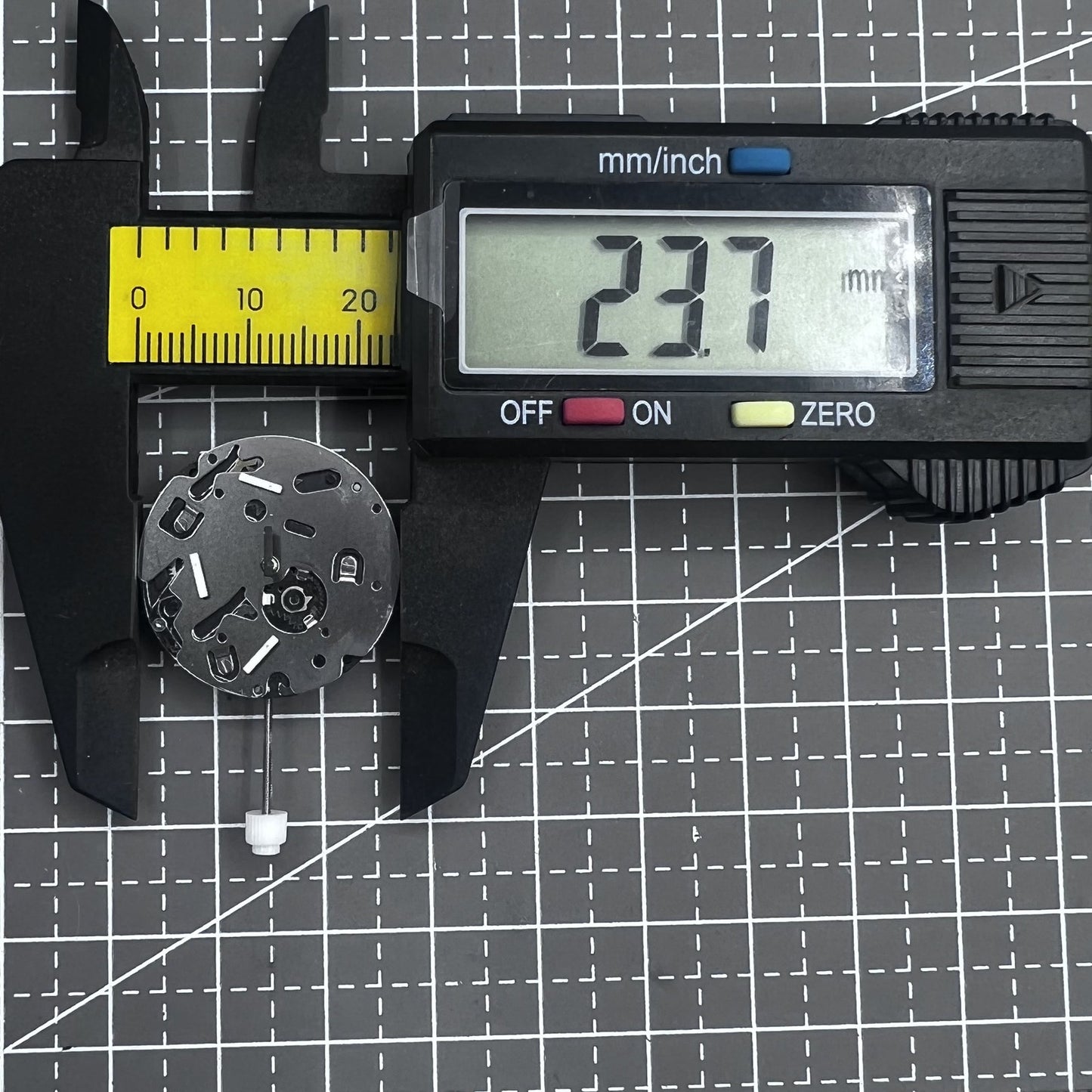 Swiss ISA 9238 quartz movement with 6 hands, multifunctional watch mechanism for precise timekeeping.