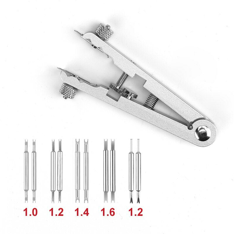 Spring Bar Bracelet Pliers remover tool BG 6825 for watch strap adjustments by BG brand.