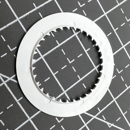 Blau Leuchtende Numerals Datumsscheibe für Miyota NH35 NH36 mit Weißem