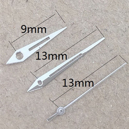 Aiguilles de montre argentées pour mouvement à quartz Miyota 2035 P1-H4-C97 