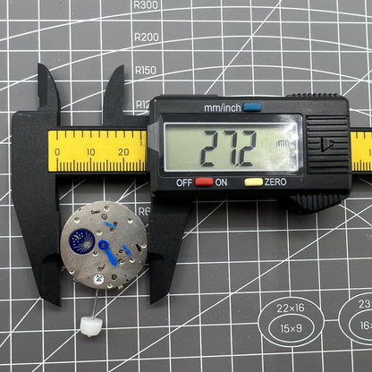 ST10 watch accessory with automatic mechanical movement, date display, and small seconds dials.