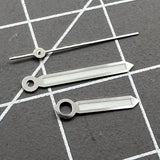 17mm Silver Trim Green Luminous Watch Hands Set for Miyota 2035 2115 2105 2305
