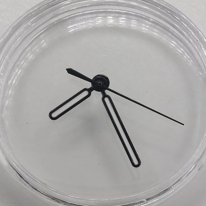 MYT8215 green luminous watch hands set for NH35 and NH36 movements, perfect for precise timekeeping.