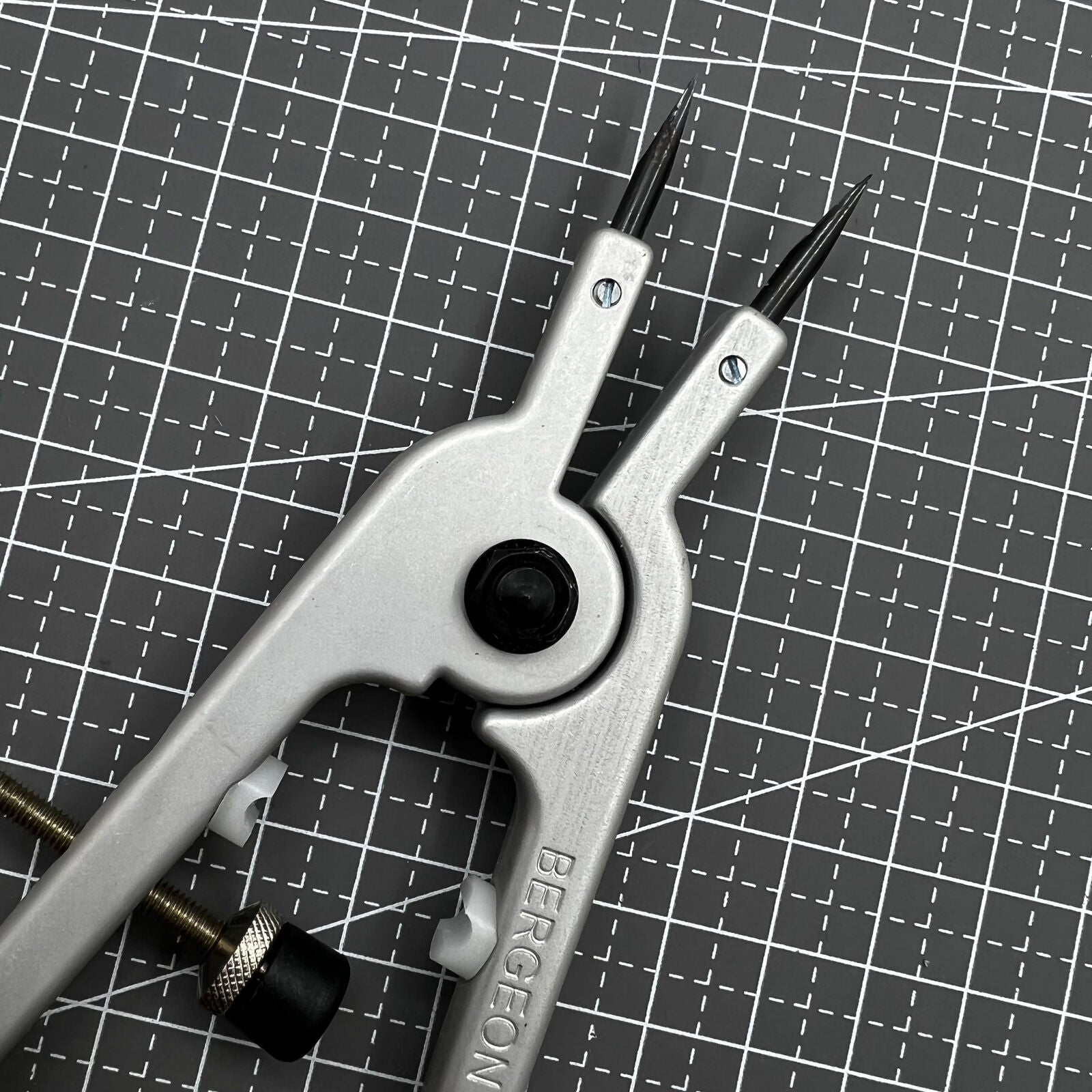 Swiss Bergeon 6618 spring bar pliers for precise watch strap adjustments and repair tasks.