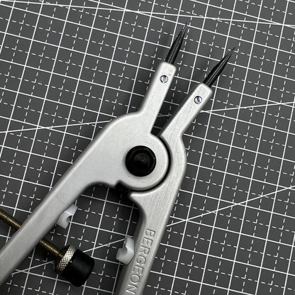 Swiss Bergeon 6618 spring bar pliers for precise watch strap adjustments and repair tasks.