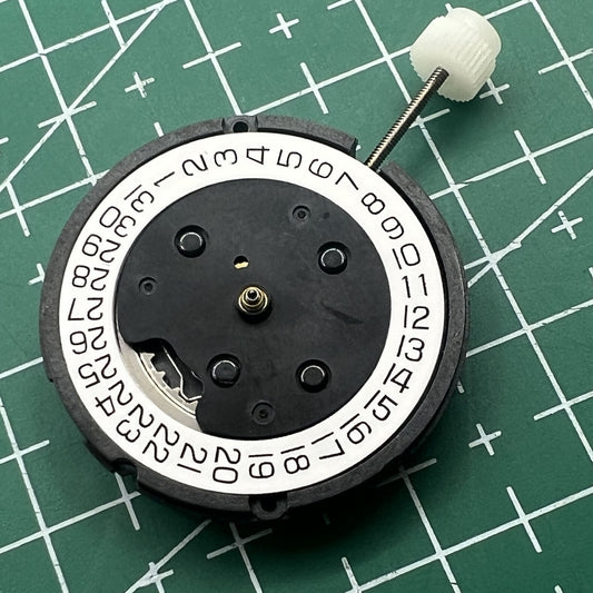 Swiss ETA804.192 quartz movement watch with single calendar at 3 o'clock, perfect for precision timing.