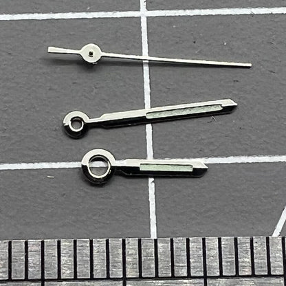 Luminous watch hands set for Miyota 2115 with 14mm, 11mm, 8mm lengths, improving nighttime readability.