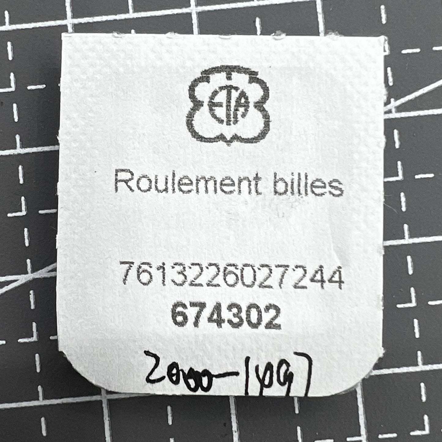 Ref.1497 Ball Bearing Replacement Spare Parts For Movement ETA 2000-1