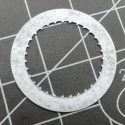 Black date disk wheel displaying date at 3 o'clock for Miyota 9015 watch movement.