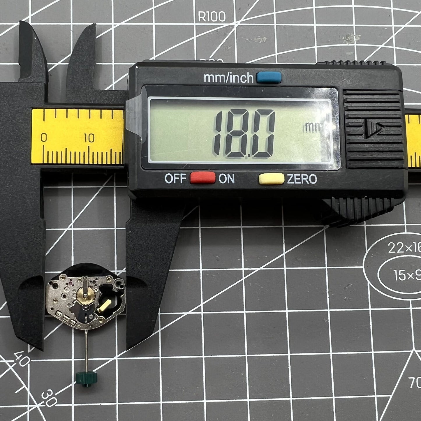 Swiss Made Ronda 1062 quartz watch movement with 2 hands, precision parts for watch repair and assembly.