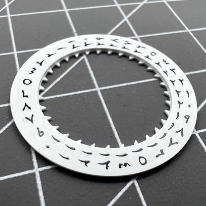 Arabic date disk wheel and crown at 3 o'clock for NH35 automatic watch movement, precise mechanical part by Seiko