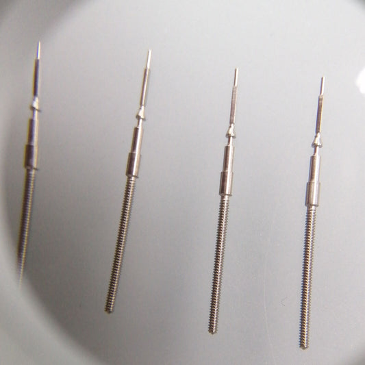 Generic watch winding stem compatible with VS75 VS72 V175 V172 movements for precise time setting.