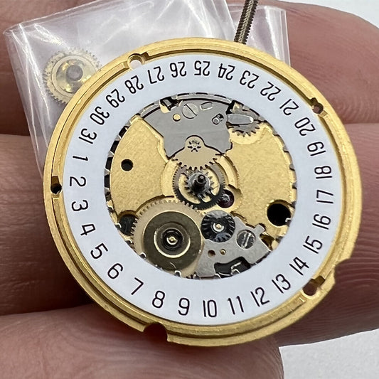 ETA 956.412 Uhr, Quarzwerk, Schweizer Uhrwerk, 3 Zeiger, Datum bei 6 