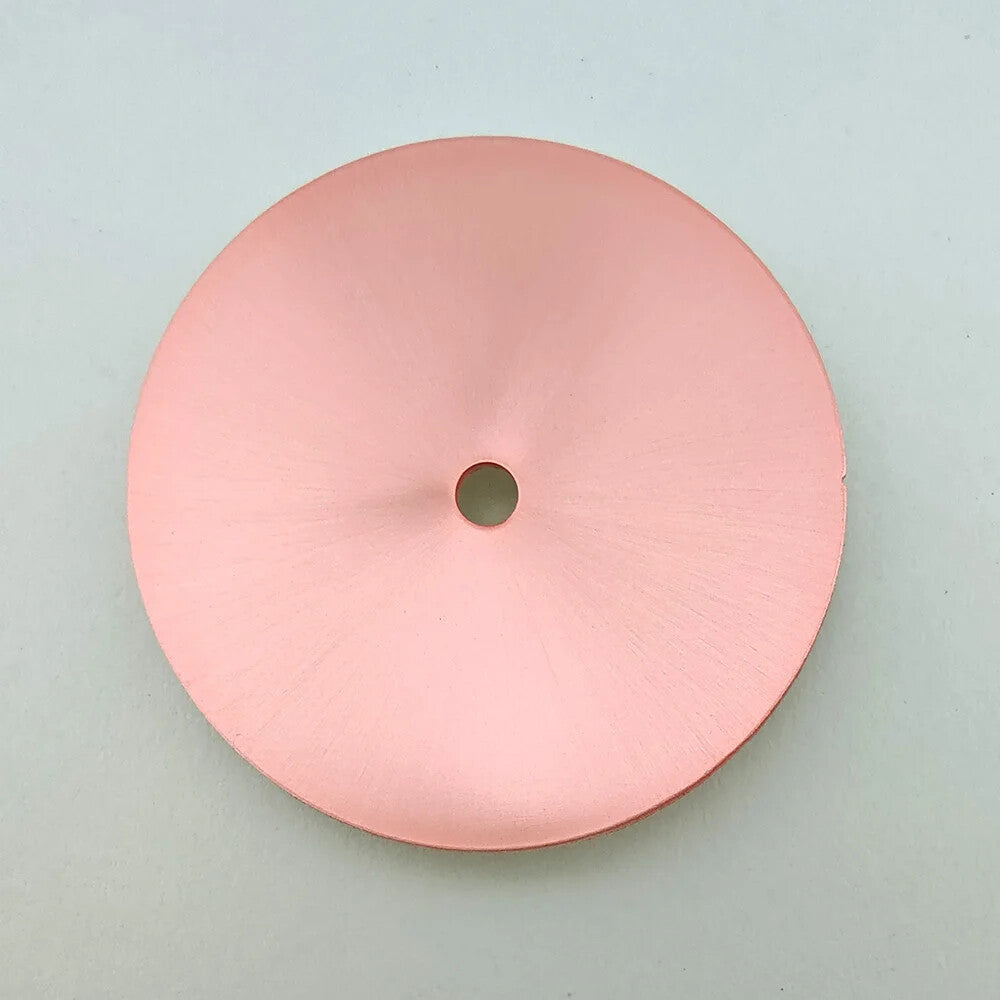 28.5mm solid color watch dial, metal fit for NH36 NH35 movement, sleek design.