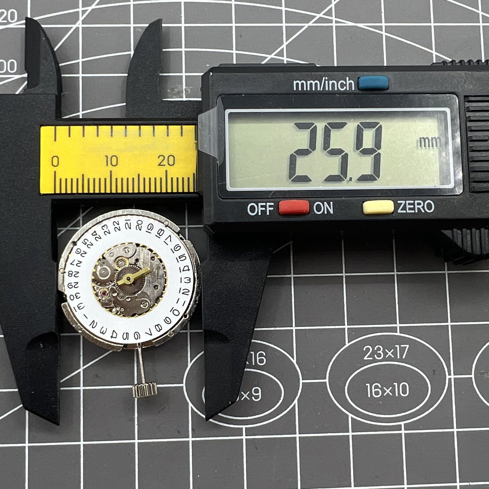 Tianjin Seagull ST6 men's watch with silver dial, black leather strap, automatic mechanical movement close-up.