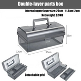 Plastic Container Box for Tools Case Screw Jewelry PartsTransparent Storage