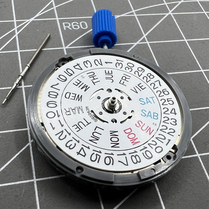 Seiko Japan automatic watch movement NH36A mechanism for precise timekeeping.
