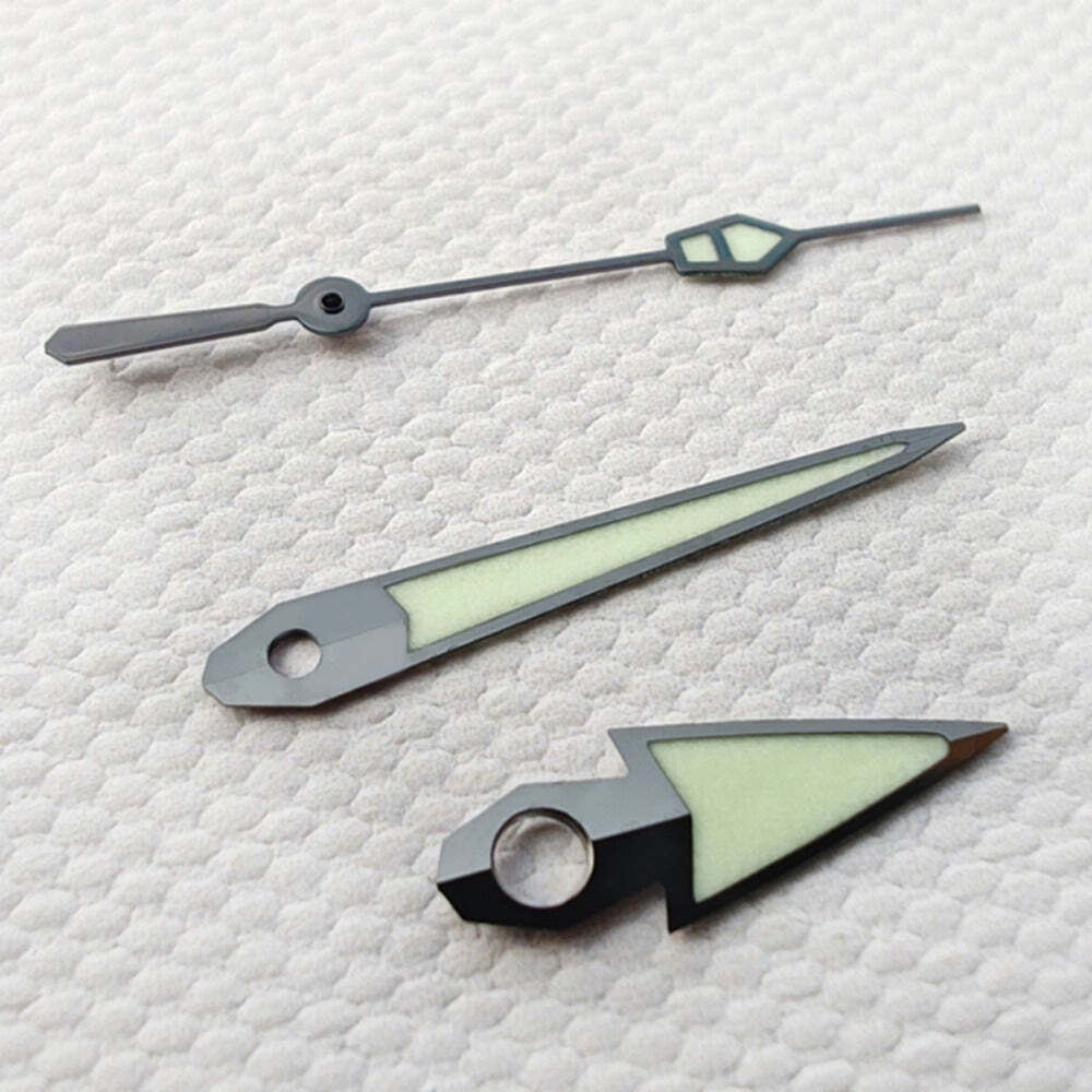 Black Trim C3 Green Lume Vintage Hands Set for NH34 NH35 NH36 NH38 NH39 NH70