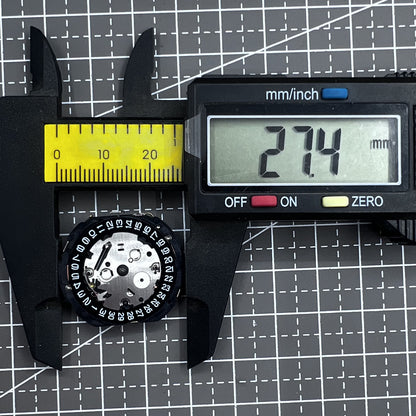 Seiko Japan 5T82A quartz movement for precise timekeeping in watch accessories.