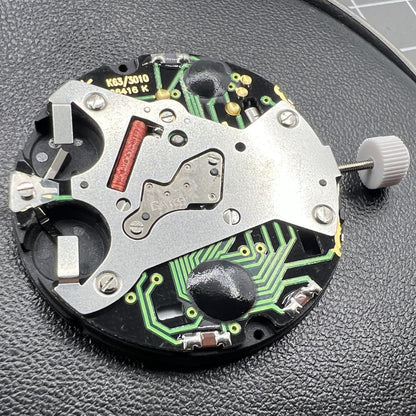 ISA K63 Quartz Watch Movement 3 Hands Display Double Batteries Swiss Made