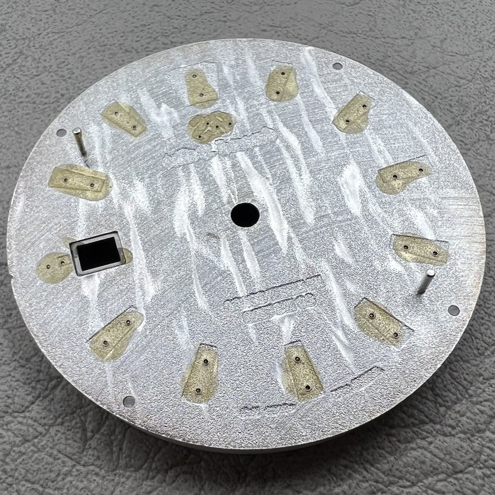 Wei�e GS 33 3mm Uhr Zifferblatt, ohne Leuchtstoff, modifiziert f�r NH35 Uhrwerk, hochwertiges Zubeh�r