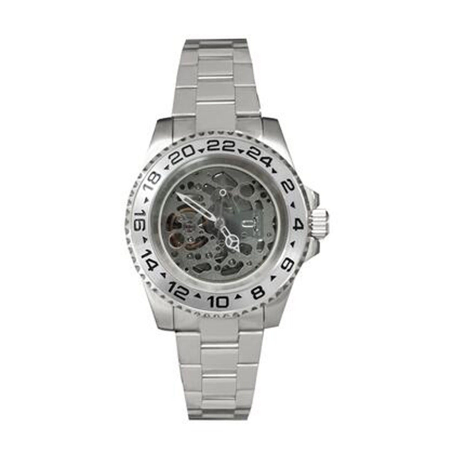 NH70 40mm Stainless Steel Watch Case Sapphire Glass Hollow Dial Luminous Hands