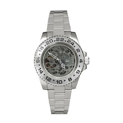 NH70 40mm Stainless Steel Watch Case Sapphire Glass Hollow Dial Luminous Hands