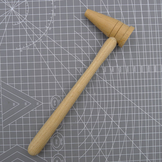 Bergeon 1447 Boxwood mallet hammer for precise watch bracelet pin replacement, Swiss made craftsmanship