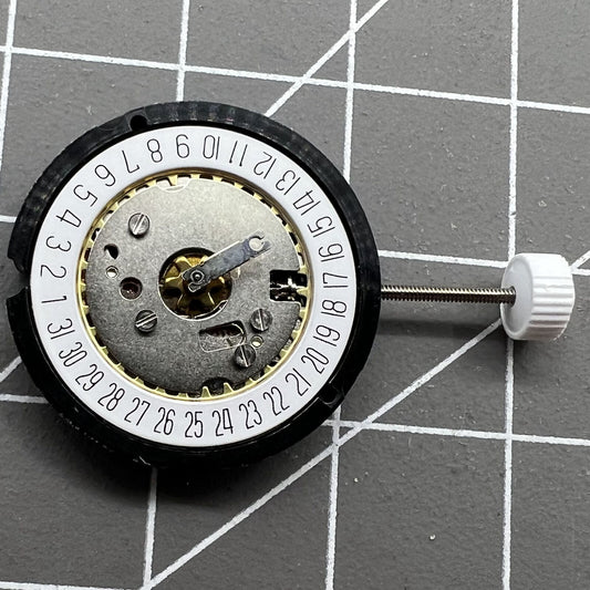 Swiss Made Ronda 585 quartz watch movement with date at 6, high precision Swiss part for accessories