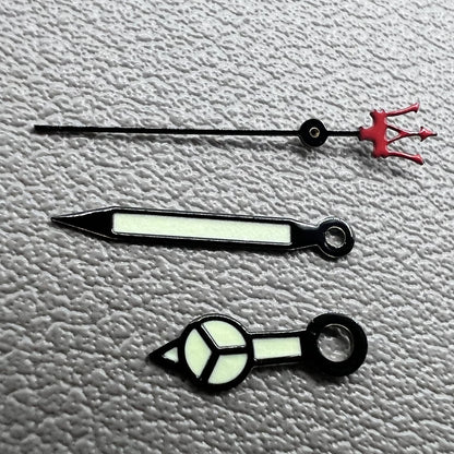 Grüne Leuchtzeiger mit Stiften passend für Uhrwerk Skx007 NH35 Modelle