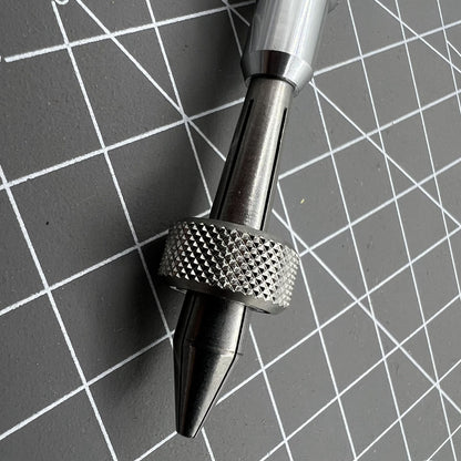 Holder clamp tool pin vice, precise watch accessory for securing crown lever during repair.