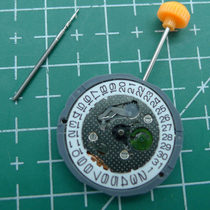Miyota 1L12 Japan Quartz Movement with date display at 3 o'clock, Japan made watch accessory.