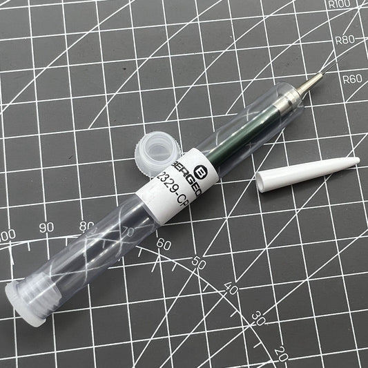 Bergeon 2329-CP watch oiler tool with stand for precise watch maintenance and lubrication.